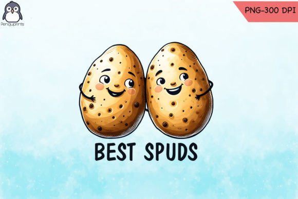 Best Spuds Potato Pun PNG Graphics for Crafts