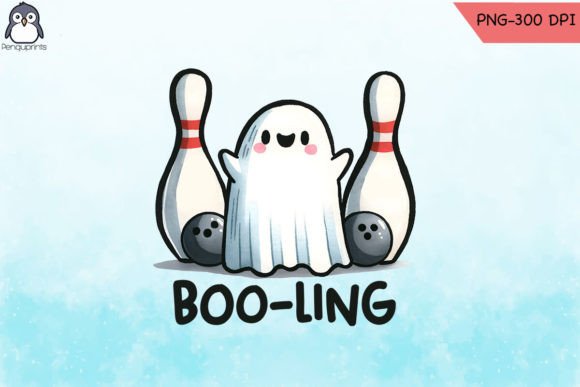 Boo-ling Ghostly Fun PNG Sublimation for Crafts and Graphics