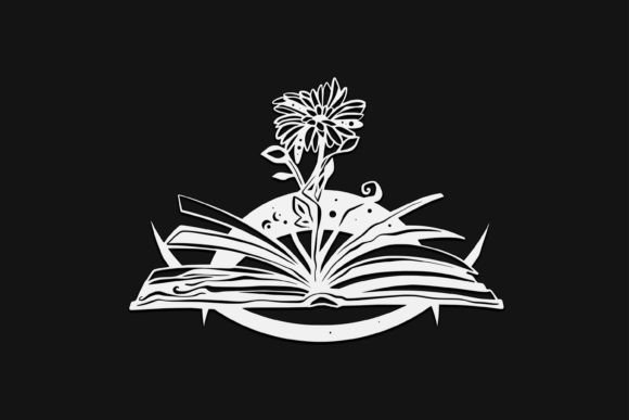 Book, Flower, and Moon Drawing 60 Graphics and Illustrations Review