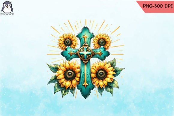 Christian Sunflower Cross Design: Graphics & Crafts Review