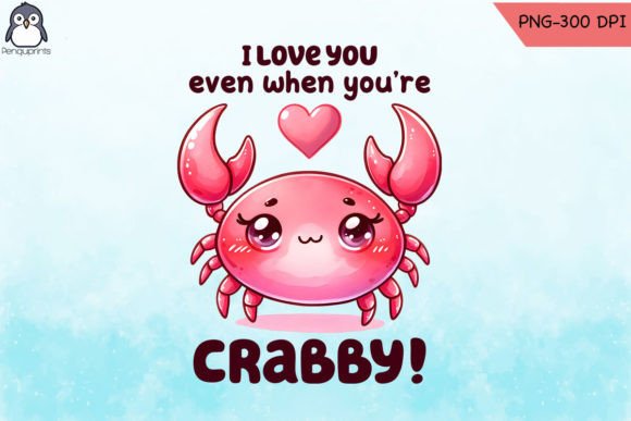 Crabby Love Pun Card PNG: A Designer's Take on Graphics and Crafts