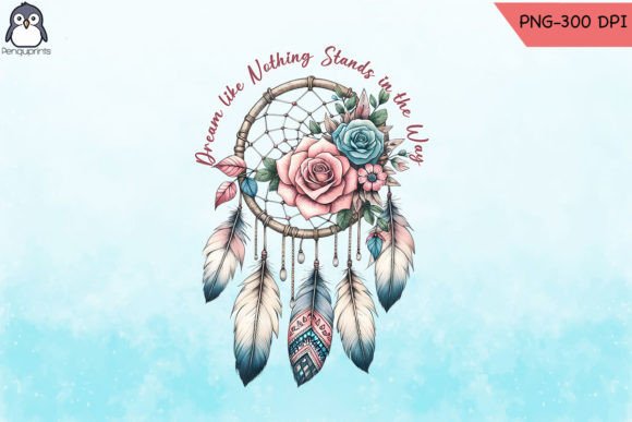 Dream Without Limits Dreamcatcher PNG Graphics for Crafts
