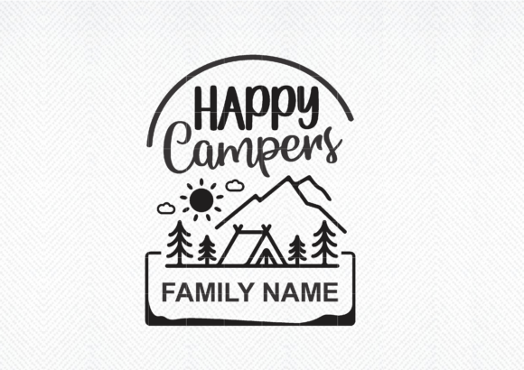 Happy Campers SVG, Camping Svg, Outdoor Graphics for Crafts