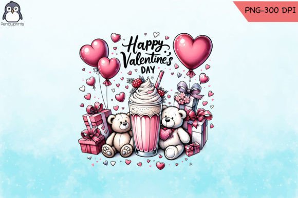 Hello Valentine Bear PNG: Graphics for Crafts and Branding