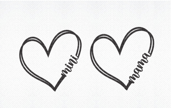 Mama and Mini Bundle SVG, PNG, EPS,DXF for Graphics & Crafts