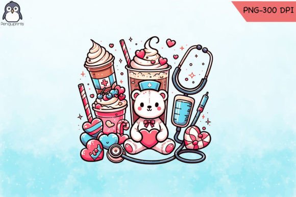 Nurse Valentine Coffee PNG: A Smart Graphics Choice for Crafts
