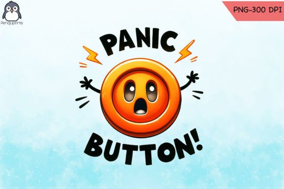 Panic Button Sewing Pun PNG Graphics for Crafts