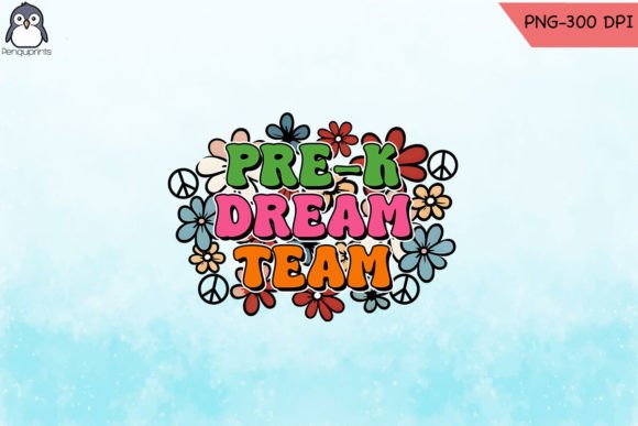 Pre-K Dream Team Flowers PNG