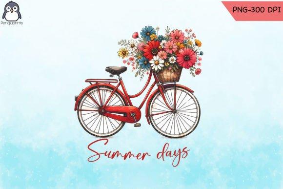 Red Bicycle Flowers Graphic: A Crafts & Graphics Review