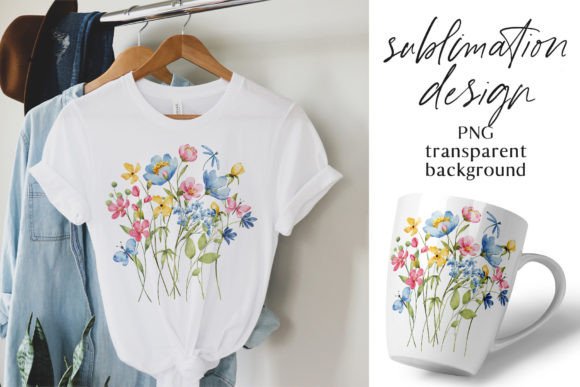 Sublimation Design, Wild Flowers, PNG: A Designer’s Review for Graphics and Crafts