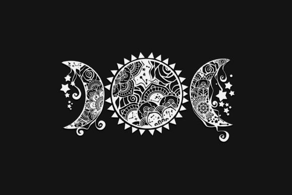 Sun and Moon Mandala Drawing 71 Graphics and Illustrations Review