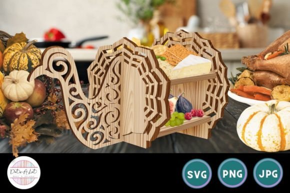 Thanksgiving Turkey Charcuterie Board Graphics and Crafts Review