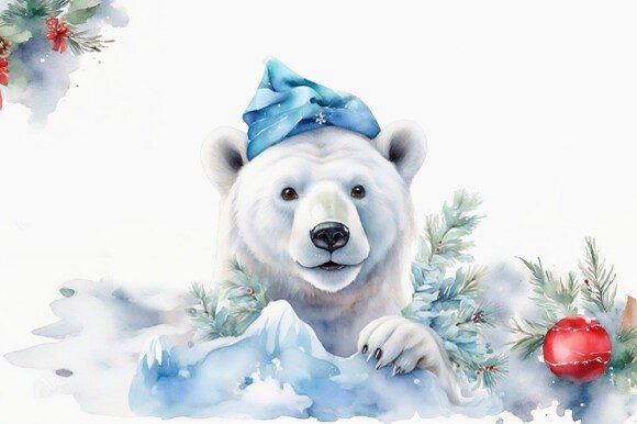 Watercolor Christmas Peeking Clipart: A Review for Graphics and Print Templates