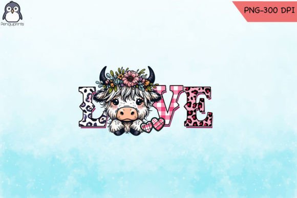 Western Cow Love Valentine PNG: A Designer's Take on Graphics and Crafts