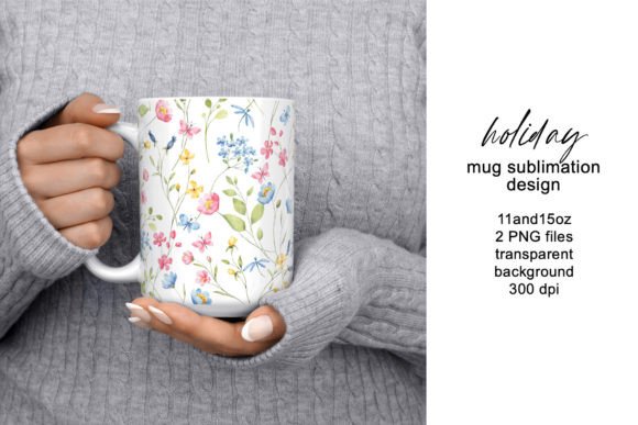 Wild Flower Mug Sublimation Design Review